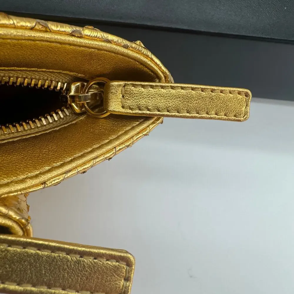 CHANEL gold metallic